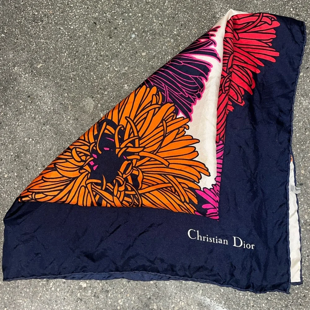 Christian Dior Vintage Silk Scarf